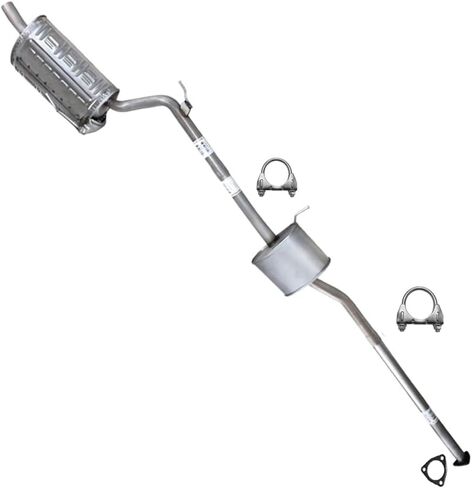 Exhaust Muffler Assembly Compatible for 2006-2007 Honda Accord 2.4L | Stainless Steel | Northeastern Exhaust | Free Clamps and Gasket Included | Direct-Fit Replacement in Saudi Arabia