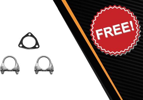 Exhaust Muffler Assembly Compatible for 2006-2007 Honda Accord 2.4L | Stainless Steel | Northeastern Exhaust | Free Clamps and Gasket Included | Direct-Fit Replacement in Saudi Arabia