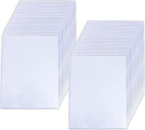 10 Pieces 8.5"x 11" Rigid Print Protectors Clear Rigid Toploader Clear Sheet Protectors Plastic Paper Protector Sheets Photo Plastic Sleeves Hard Plastic Document Holder Photo Card Holder in Saudi Arabia