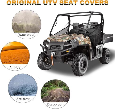 Seat Cover Replacement for 2009-2014 Polaris Ranger 800 XP 800XP XP800 XP700 700, Thickness Waterproof Lower Bottom UTV Seat Cover in Saudi Arabia