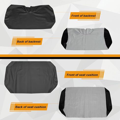 Seat Covers Replacement for 2010-2014 Polaris Ranger 400 500 570 800 MIDSIZE Crew EV UTV, Thickness Waterproof Lower Bottom and Back UTV Seat Covers in Saudi Arabia