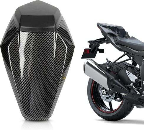 PSLER Motorcycle Rear Passenger Pillion Seat Cowl Fairing Cover Tail Cover for Ninja ZX6R ZX-6R 636 2019 2020 2021 2022 2023 (Carbon Fiber Painted) in Saudi Arabia