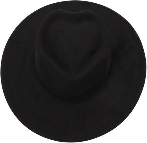 Unisex Cowgirl Hat Heart Shaped Faux Suede Western Hat for Men Women Stagecoach Music Festival Wide Brim Hat in Saudi Arabia