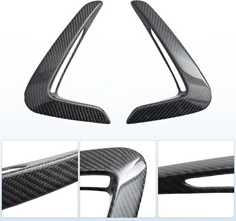 Real Carbon Fiber Side Fender Vent Trim Compatible with 2014-2020 BMW 4 Series F32 F33 F36, Air Intake Scoop Cover Trim for 428i 430i 435i 440i in Saudi Arabia