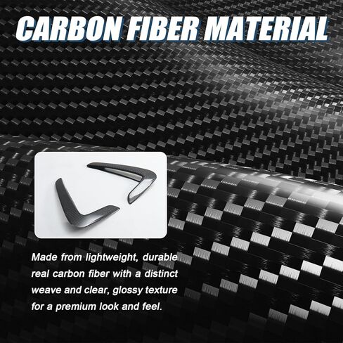 Real Carbon Fiber Side Fender Vent Trim Compatible with 2014-2020 BMW 4 Series F32 F33 F36, Air Intake Scoop Cover Trim for 428i 430i 435i 440i in Saudi Arabia