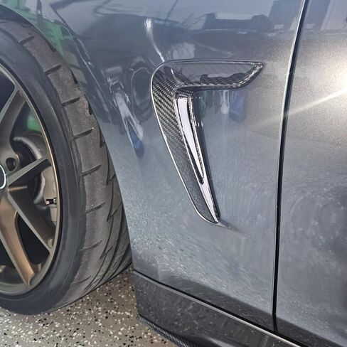 Real Carbon Fiber Side Fender Vent Trim Compatible with 2014-2020 BMW 4 Series F32 F33 F36, Air Intake Scoop Cover Trim for 428i 430i 435i 440i in Saudi Arabia