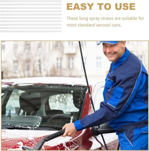 10Pcs Thin Spray can Replacement Straws Flexible Aerosol can Tubes for Precise Spray in Automotive Repair and Household Use in Saudi Arabia