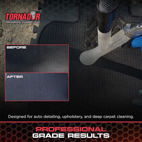 تورنادور ZV-240 فيلوسيتي-فاك جاف | يزيد الشفط | عمل براءة اختراع | أداة قوية لتنظيف السجاد للديكورات الداخلية للسيارات | مثالية لغسيل السيارات وتجديد السيارات in Kuwait