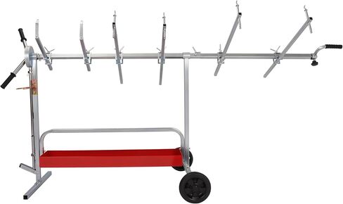 Auto Body Paint Rack, 6-Tier 360-Degree Rotating Tree-Style Stand for Automotive Bumpers Fenders Doors Hoods Universal Rotating Parts Holder Painting Workbench in Saudi Arabia