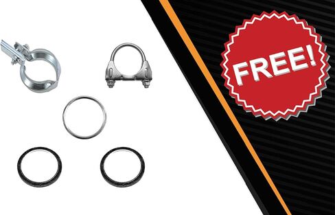 Northeastern Exhaust | Stainless Steel - Muffler and Resonator Exhaust System Kit Compatible for Toyota Tundra 2004-2006 4.7L Regular/Extended Cab - Includes Clamp and Gaskets in Saudi Arabia