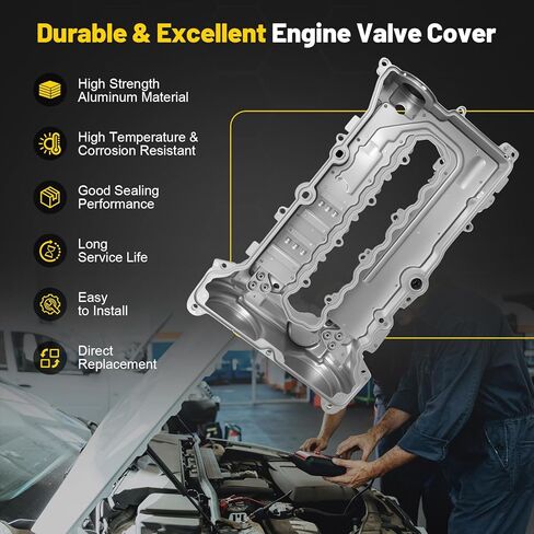 25204723 Engine Valve Cover Compatible with 2016-2022 Chevy Malibu Buick Encore, for 2016 2017 2018 2019 Cruze, 2021 2022 Trax 1.4L 1.5L with Gasket Kit Replace for 12699254 98MC22G 12636177 12366384 in Kuwait