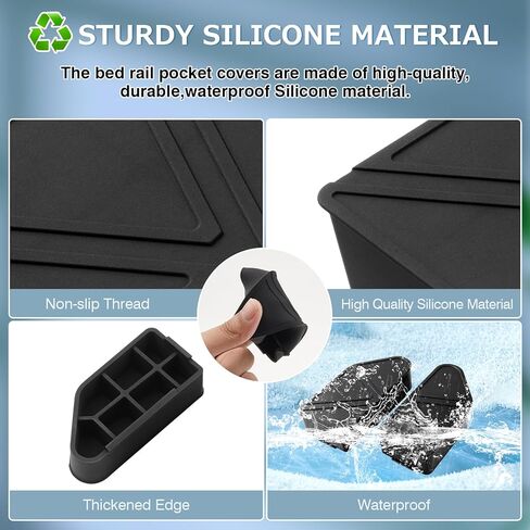 Shademax Bed Rail Stake Pocket Covers Fit for Chevrolet Silverado EV/GMC Sierra EV 2026 2025 2024 Accessories Rear Holes Truck Bed Rail Hole Plugs Silicone Stake Pocket Caps Cover (Set of 2) in Saudi Arabia