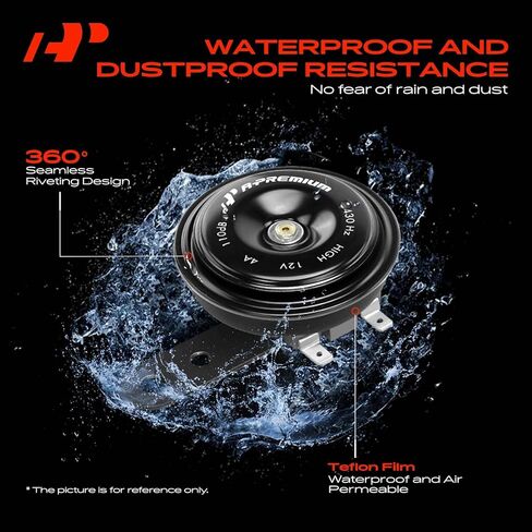 A-Premium 2 Pack Disc Horn Compatible with Toyota RAV4, Corolla, Prius, Highlander, Land Cruiser & Subaru Outback, Forester, Impreza, Legacy & Lexus GX460, ES350, ES250, ES300, ES300h, ES330 in Saudi Arabia