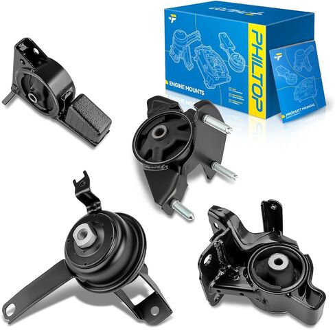 حامل محرك PHILTOP، EM-A4565 EM-A4572 EM-A4570 EM-A4584 EM-A4561 محرك المحرك وحوامل Trans مناسبة لـ Accord 2008-2012 2.4L، TSX 2011-2013 2.4LFWD - 5 قطع in Kuwait