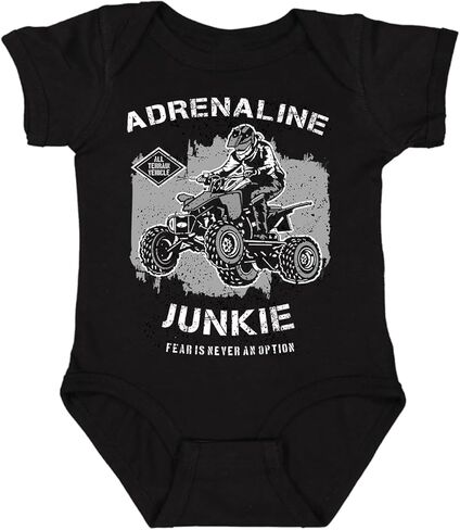 Adrenaline Junkie Fear is Never an Option ATV Off Roading 100% Cotton Baby Body Suit in Saudi Arabia