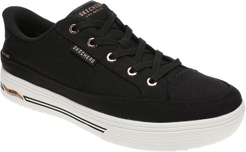 Skechers Women's Arch FIT Arcade-See YA There Hands Free Slip-Ins Sneaker, Black, 10 Wide in Saudi Arabia
