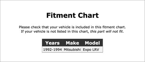 مرحل تأخير درجة الحرارة HVAC متوافق مع Mitsubishi Expo LRV 1994 1993 1992 P-3887269 in Kuwait