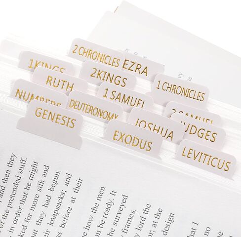 75 Pcs Bible Book Index Tabs Laminated Bible Tabs Gold Foil Lettering Bible Study Journaling Labels Supplies Print Stickers for Women Men Easy Navigation Easy to Read Quick Reference in Saudi Arabia