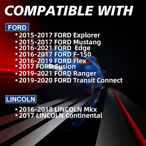 مستشعر مراقبة ضغط الإطارات المبرمج مسبقًا 315 ميجاهرتز TPMS متوافق مع Ford 2016-2021 Edge 2015-2017 Explorer 2016 2017 F150 Fusion لـ: -Mustang 2015-2017 مجموعة من 4 F2GZ1A189A in Kuwait