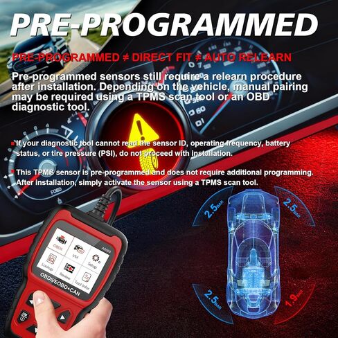 مستشعر مراقبة ضغط الإطارات المبرمج مسبقًا 315 ميجاهرتز TPMS متوافق مع Ford 2016-2021 Edge 2015-2017 Explorer 2016 2017 F150 Fusion لـ: -Mustang 2015-2017 مجموعة من 4 F2GZ1A189A in Kuwait