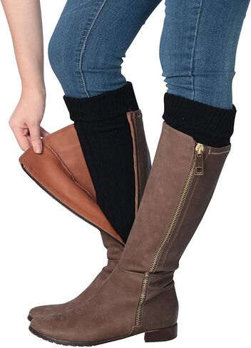 حذاء تدفئة الساق للنساء من Isadora Paccini مصنوع من نسيج مضلع in Kuwait