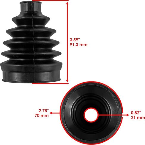 مجموعة أحذية CV للمحور الأمامي الداخلي والخارجي من Caltric متوافقة مع Can-am Outlander 650 4X4 Xt Xtp 2006-2012 / Outlander Max 650 Xt Xtp 2006-2012 in Kuwait