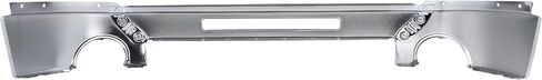 KUAFU Front Bumper Face Bar Compatible with 2007-2013 GMC Sierra 1500 2500 HD 3500 HD Replacement for GM1002834 15902856 15901505 W/Fog Light Holes Steel Chrome Silvery in Saudi Arabia