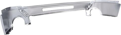 KUAFU Front Bumper Face Bar Compatible with 2007-2013 GMC Sierra 1500 2500 HD 3500 HD Replacement for GM1002834 15902856 15901505 W/Fog Light Holes Steel Chrome Silvery in Saudi Arabia