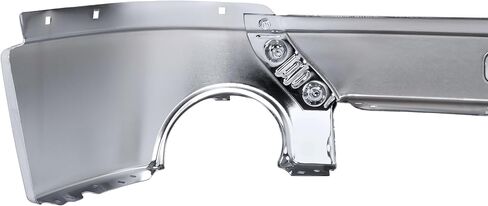 KUAFU Front Bumper Face Bar Compatible with 2007-2013 GMC Sierra 1500 2500 HD 3500 HD Replacement for GM1002834 15902856 15901505 W/Fog Light Holes Steel Chrome Silvery in Saudi Arabia