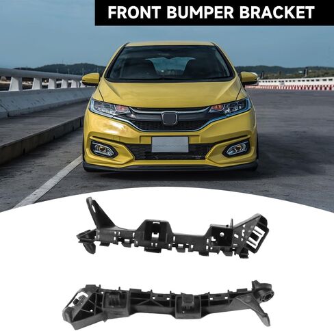 1 Pair Left and Right Side Front Bumper Bracket Bumper Retainer Support - Compatible for Honda Fit 1.5L L4 - Gas 2015-2020 - Replace Part 71193-T5A-000, 71198-T5A-000 in Saudi Arabia