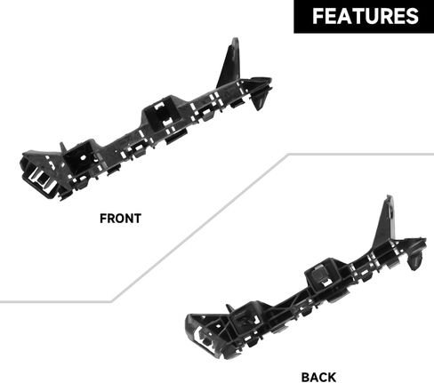 1 Pair Left and Right Side Front Bumper Bracket Bumper Retainer Support - Compatible for Honda Fit 1.5L L4 - Gas 2015-2020 - Replace Part 71193-T5A-000, 71198-T5A-000 in Saudi Arabia