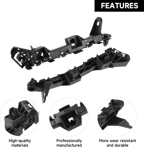 1 Pair Left and Right Side Front Bumper Bracket Bumper Retainer Support - Compatible for Honda Fit 1.5L L4 - Gas 2015-2020 - Replace Part 71193-T5A-000, 71198-T5A-000 in Saudi Arabia