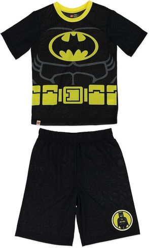 LEGO Batman Movie Boys 2 Piece Pajama Set, Short Sleeve Top with Short Leg Bottom, 100% Polyester, Boys Pajama in Saudi Arabia