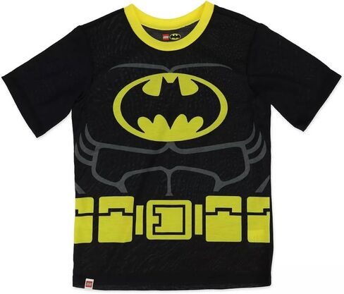 LEGO Batman Movie Boys 2 Piece Pajama Set, Short Sleeve Top with Short Leg Bottom, 100% Polyester, Boys Pajama in Saudi Arabia