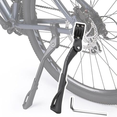 Bike Kickstand for Polygon Xtrada 5, Aluminum Adjustable Kickstand Foot Side Stand Suppor Rear Side Bicycle Stand with Non-Slip Rubber Foot,A in Saudi Arabia