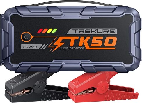 TREKURE Car Battery Jump Starter 8000A 26800mAh, Portable Car Jump Starter for All Gas and 14L Diesel Engines, Power Bank & Battery Jumper, Portable Jump Box Car Battery with Fast Charge, LED Light in Kuwait