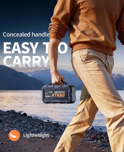 TREKURE Car Battery Jump Starter 8000A 26800mAh, Portable Car Jump Starter for All Gas and 14L Diesel Engines, Power Bank & Battery Jumper, Portable Jump Box Car Battery with Fast Charge, LED Light in Kuwait