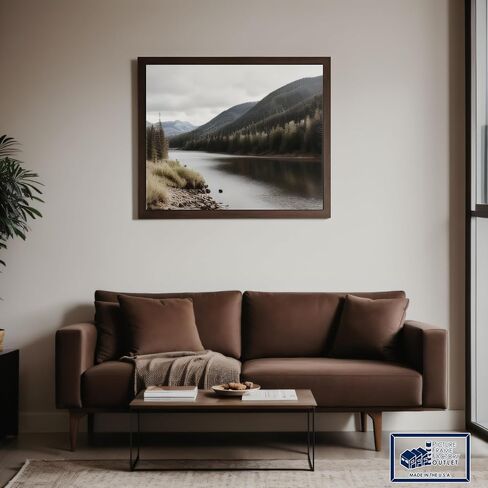 إطار أحجية PFFO مقاس 19.25x26.625 لديكور الحائط على شكل أحجية الصور المقطوعة، إطار صورة بني داكن للنمط الحديث أو التقليدي in Kuwait