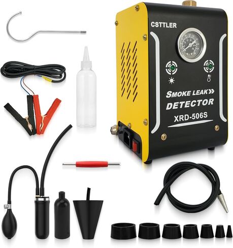 506 New Smoke Machine Automotive with Built-in Air Pump and Pressure Gauge, Automotive Smoke Machine - 12V DC EVAP Smoke Machine for 12V Cars, Motorcycles, Trucks, Boats, ATVs in Kuwait