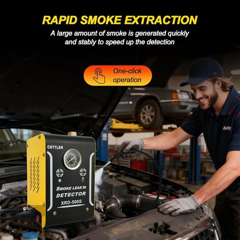 506 New Smoke Machine Automotive with Built-in Air Pump and Pressure Gauge, Automotive Smoke Machine - 12V DC EVAP Smoke Machine for 12V Cars, Motorcycles, Trucks, Boats, ATVs in Kuwait