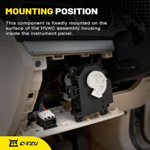 HVAC Air Blend Door Actuator for Toyota Camry Avalon Highlander Sienna Venza Lexus ES350 RX350 2007-2017 - Replaces 87106-07120, 604-906 - Main & Left Air Mix Motor Assembly in Kuwait