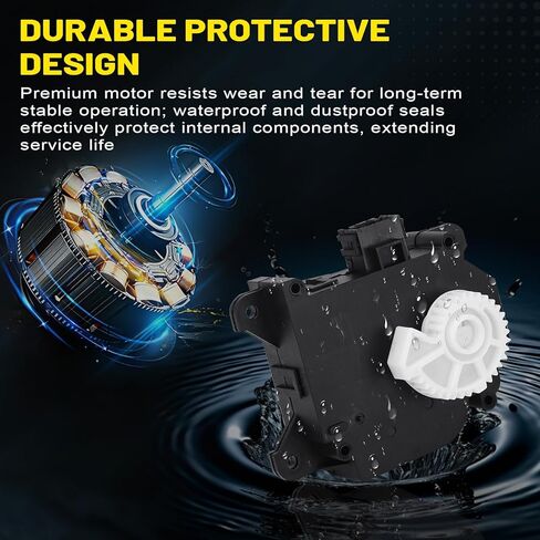 HVAC Air Blend Door Actuator for Toyota Camry Avalon Highlander Sienna Venza Lexus ES350 RX350 2007-2017 - Replaces 87106-07120, 604-906 - Main & Left Air Mix Motor Assembly in Kuwait