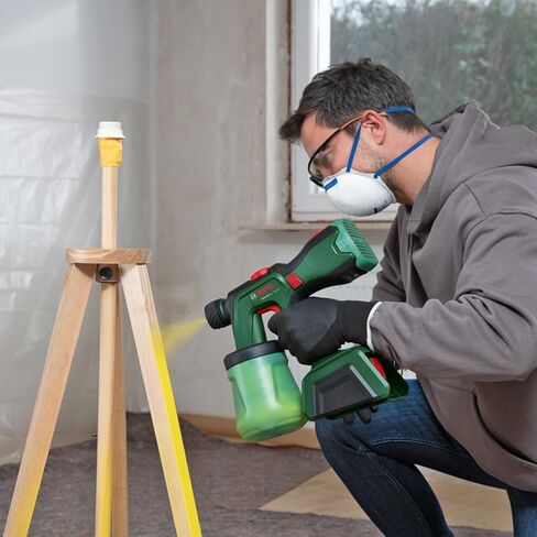 مسدس طلاء لاسلكي AdvancedSpray 18V-500 من Bosch (الورنيش، الورنيش، دهانات التوزيع/اللاتكس، 3 م²/الدقيقة؛ دلاء 2 × 1200 مل، شاحن وبطارية 4 أمبير في الساعة) in Saudi Arabia