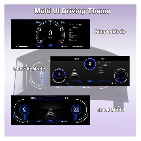 مجموعة أدوات رقمية للسيارة مقاس 12.3 بوصة شاشة LCD للوحة القيادة LCD متوافقة مع Opel Astra 2004-2010 in Kuwait