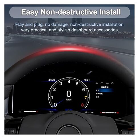 مجموعة أدوات رقمية للسيارة مقاس 12.3 بوصة شاشة LCD للوحة القيادة LCD متوافقة مع Opel Astra 2004-2010 in Kuwait
