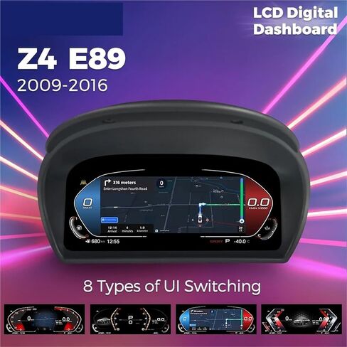 11 Inch Car LCD Digital Dashboard Cluster Compatible for BMW Z4 E89 2009-2016 CarPlay Instrument Panel Speedometer Virtual Cockpit in Kuwait