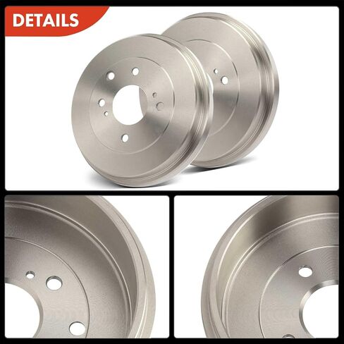 A-Premium 10.42 inch (264.7mm) Rear Brake Drums + Ceramic Shoes Set Compatible with Select Nissan Models - Sentra 2007-2012, Versa 2007-2009, Cube 2009, 6-PC Set in Kuwait