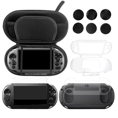 JDGPOKOO 10 in 1 Accessories Kit for PS Vita 2000, Carrying Case for PSV 2000, Protective Case, Front and Back Screen Protectors, and 6Pcs Thumb Grip Caps, for PlayStation Vita 2000/PS Vita Slim ONLY in Kuwait