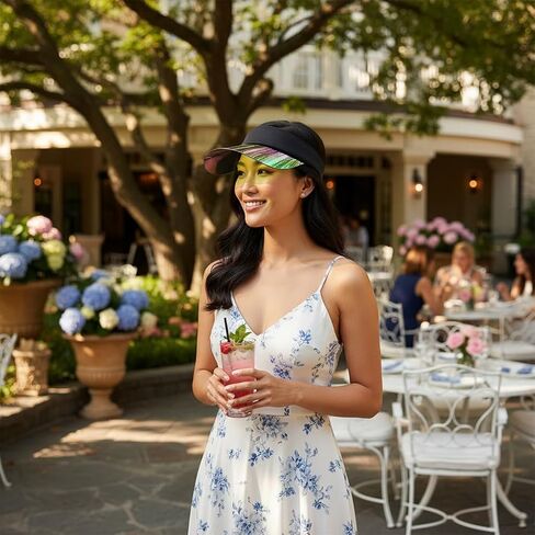 Bluestone Softest Visor with Transparent Shield, Blocks 99% UVA/UVB Rays, Heat Resistant Adjustable Sun Visor, Lightweight Face Shield for Outdoor Sports, Beach, and Hot Weather Activities in Kuwait