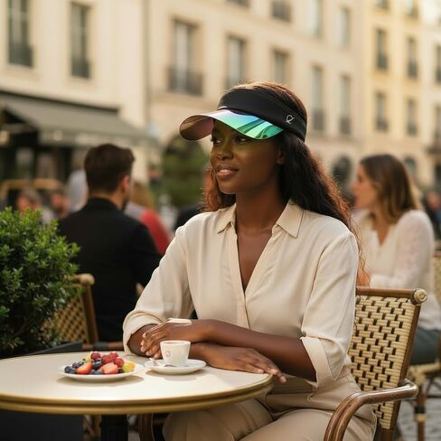 Bluestone Softest Visor with Transparent Shield, Blocks 99% UVA/UVB Rays, Heat Resistant Adjustable Sun Visor, Lightweight Face Shield for Outdoor Sports, Beach, and Hot Weather Activities in Kuwait